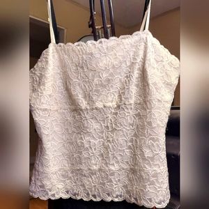 WH/BM White Lace Camisole Size M